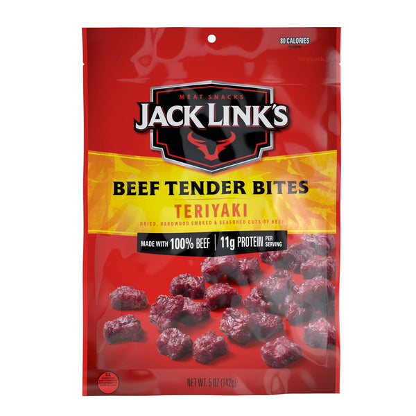 Jack Link’s Teriyaki Beef Tender Bites % Beef · Carne seca · 142 g · bolsa