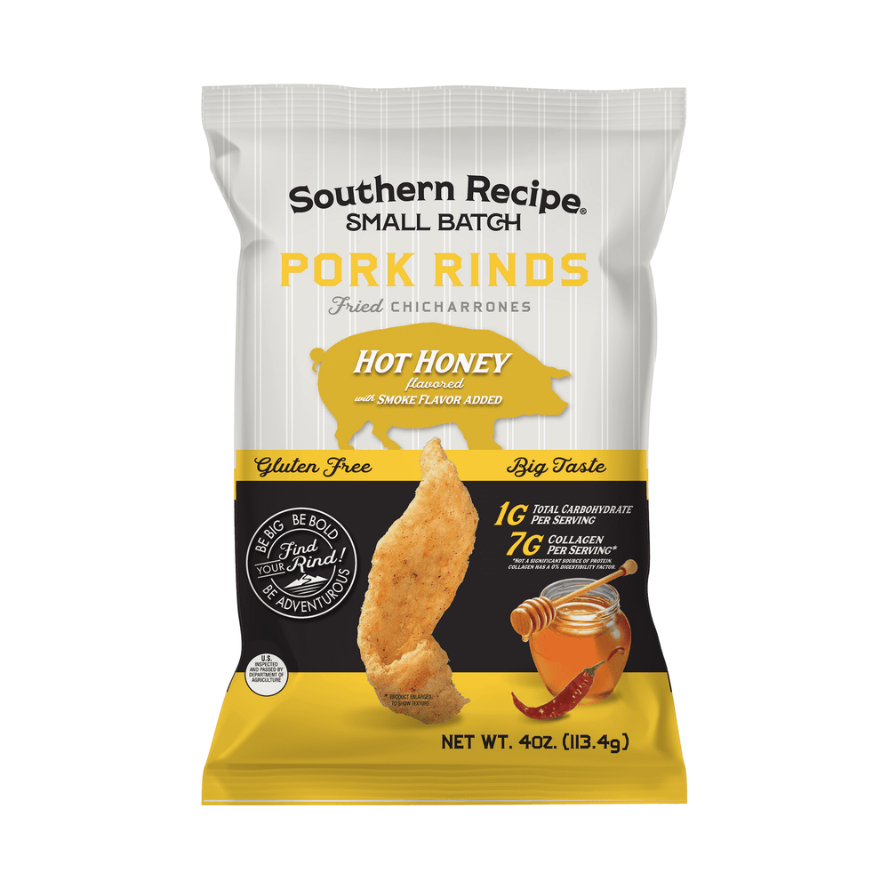 Southern Recipe Small Batch Hot Honey Pork Rinds · Frituras · 113 g · bolsa
