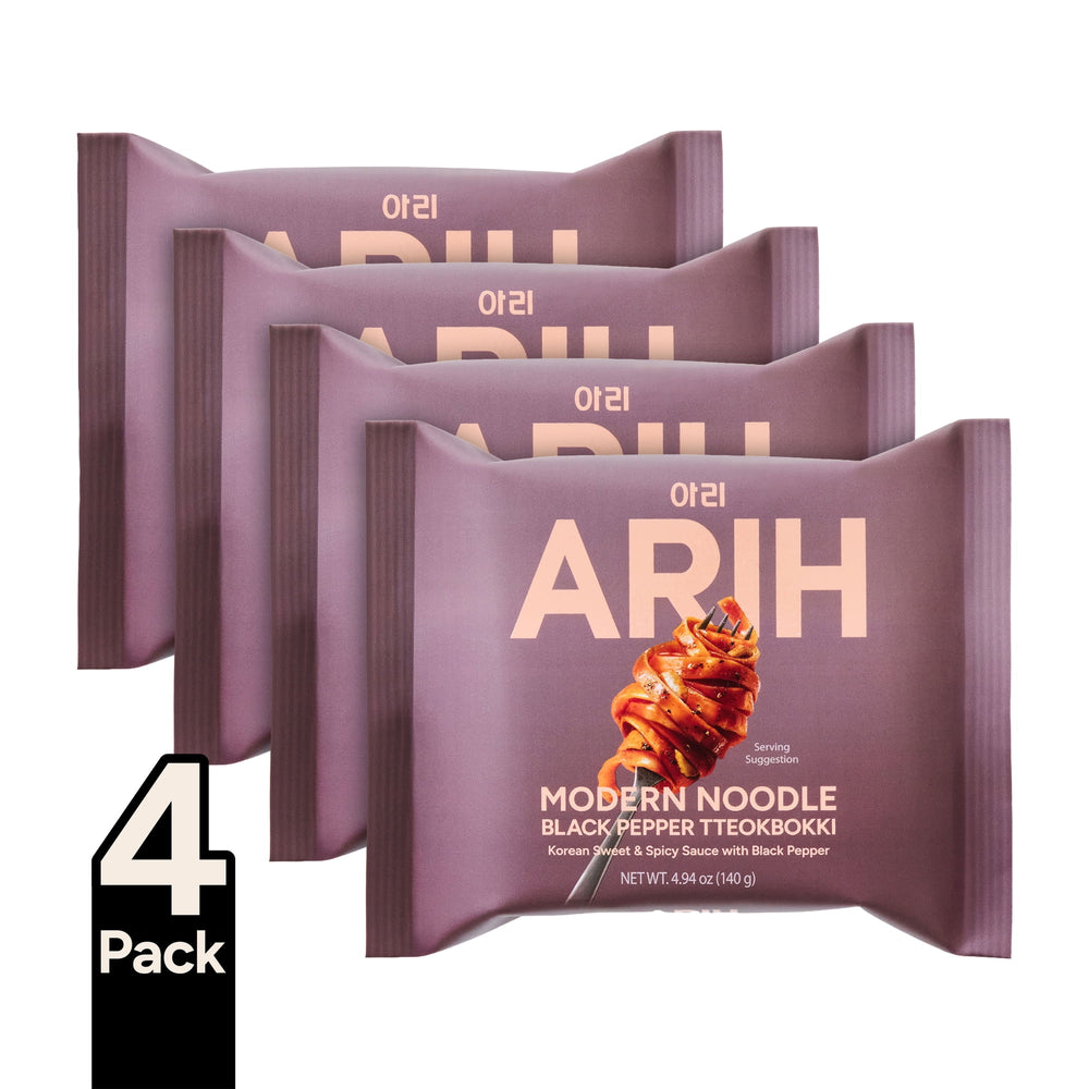 ARIH Modern Noodle · Fideos Tteokbokki Pimienta Negra · 560 g