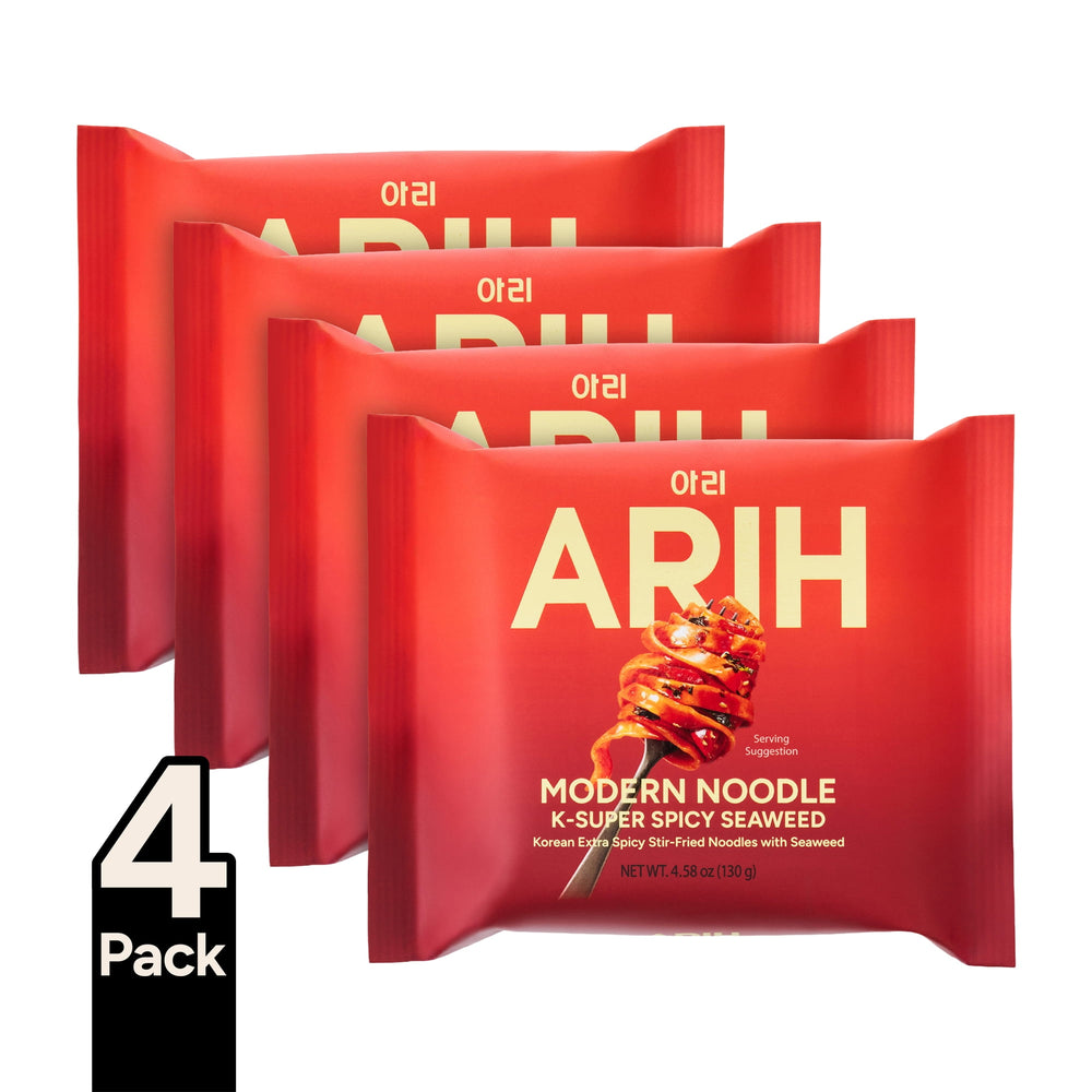 ARIH Modern Noodle · Fideos coreanos picantes · 520 g (4 pack)