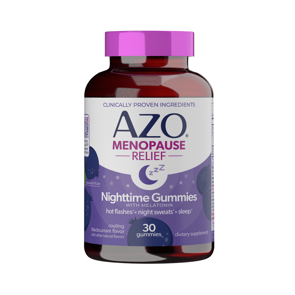 AZO Menopause Relief · Gomitas con melatonina · 30 unidades