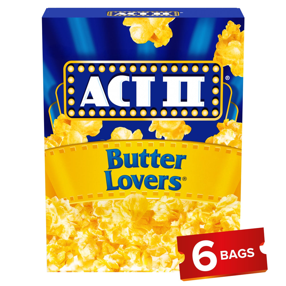 Act II Butter Lovers · Palomitas · 6 pzas de 78 g