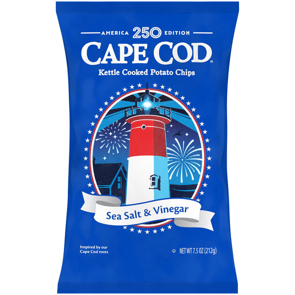 Cape Cod Limited Edition Sea Salt & Vinegar · Papas · 213 g · bolsa