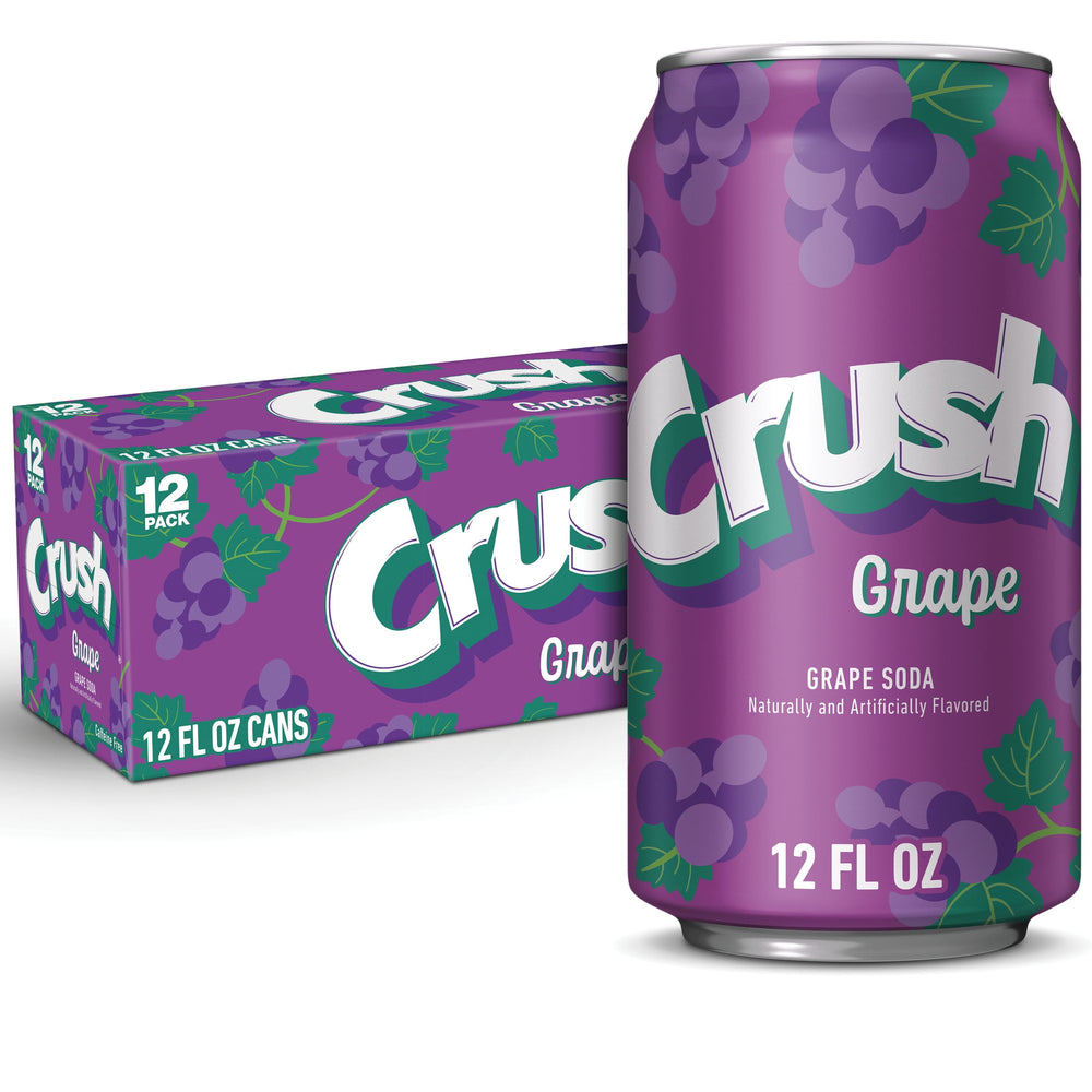 Crush Grape sin cafeína · Refresco · 12 latas de 355 ml