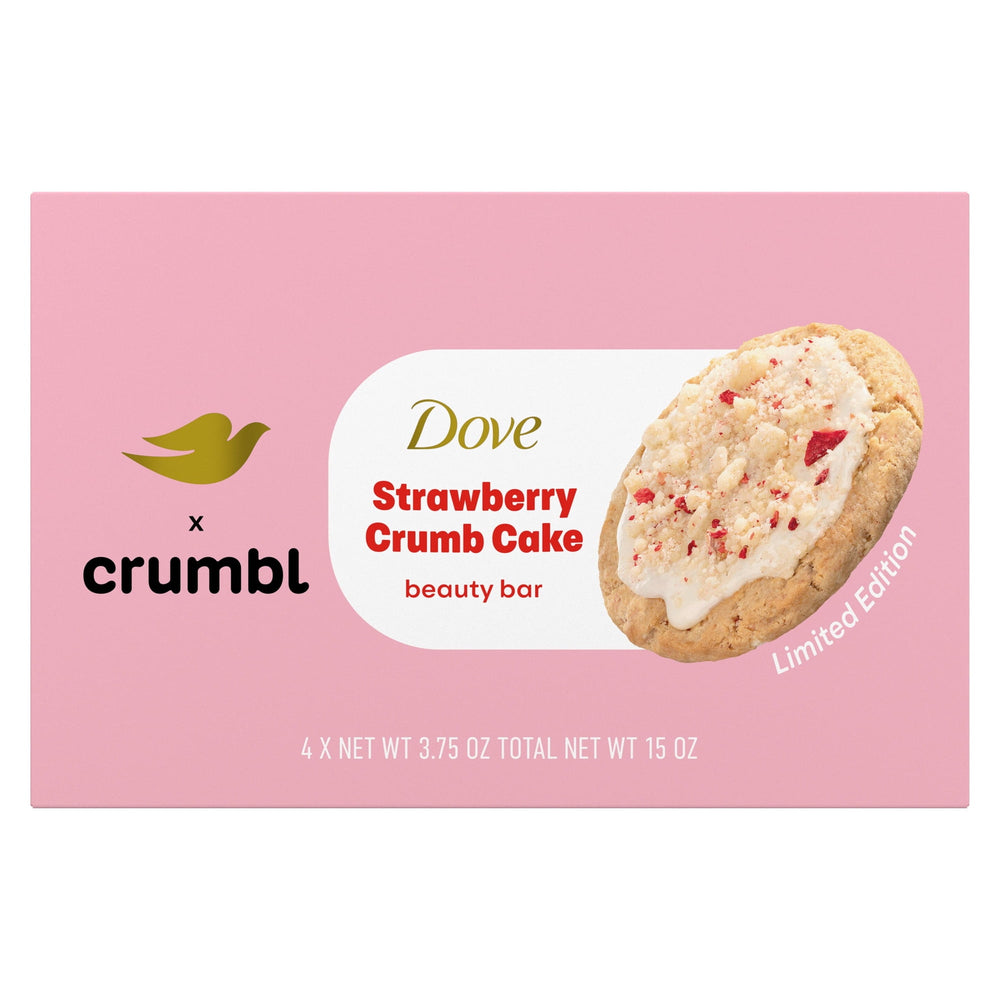 Dove x Crumbl Strawberry Cake · Jabón en barra · 4 barras de 106 g