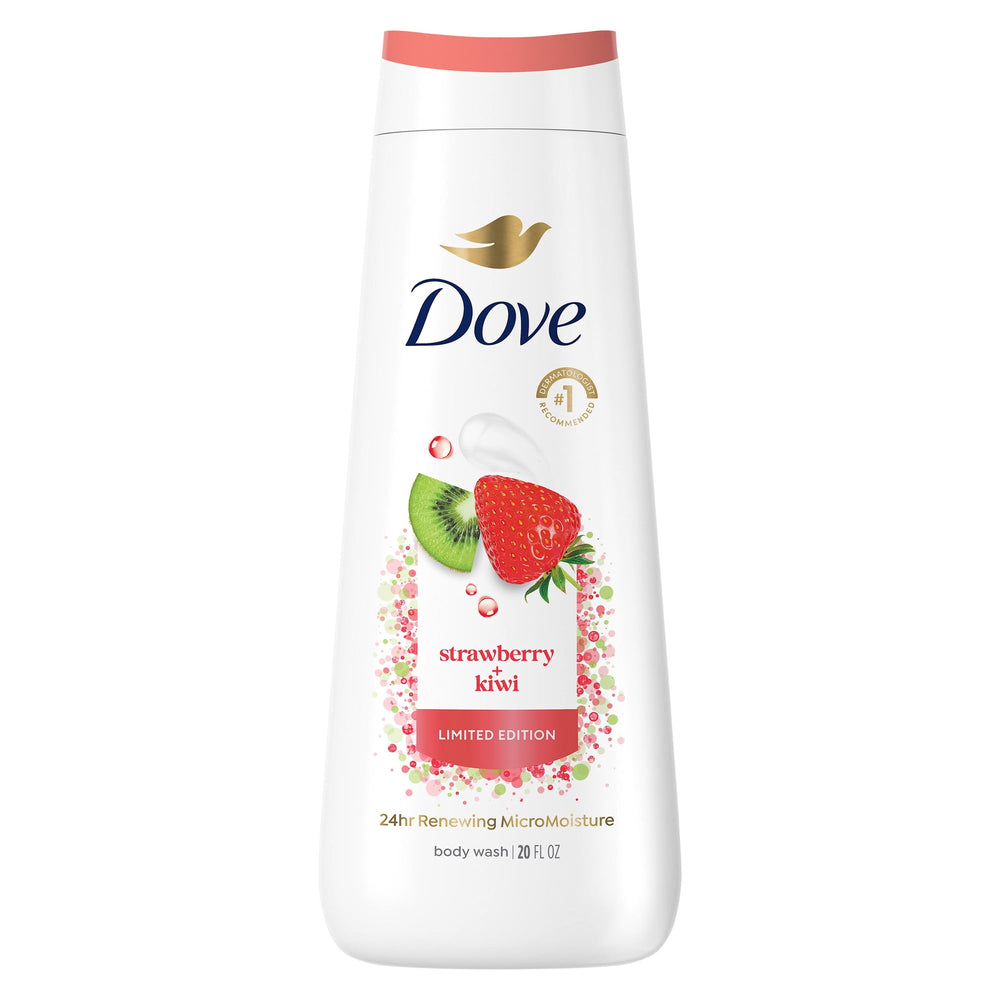 Dove Strawberry Kiwi Edición Limitada · Gel de baño · 591 ml