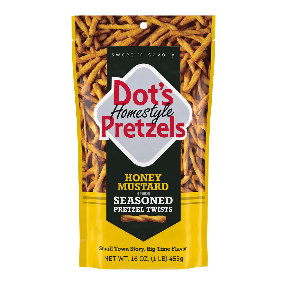 DOT'S Homestyle Honey Mustard Seasoned Pretzel Twists · Pretzels · 454 g · bolsa