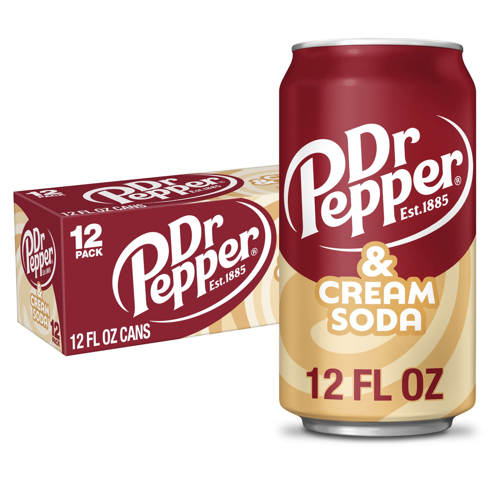 Dr Pepper & Cream · Refresco · 12 latas de 355 ml