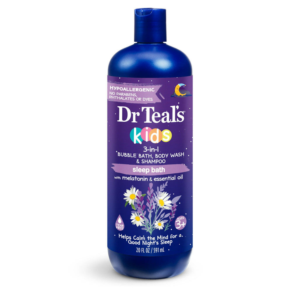 Dr Teal's Kids 3-in-1 · Baño de burbujas, gel de baño y champú · 591 ml