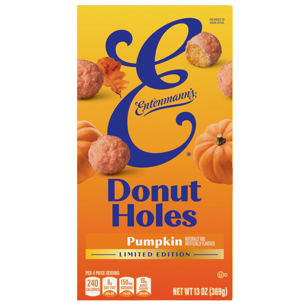 Entenmann's Donut Holes · Bocaditos de dona · Calabaza · 369 g