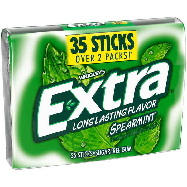 EXTRA Spearmint Long Lasting Mint Sugar Free · Chicles y mentas · 35 barras