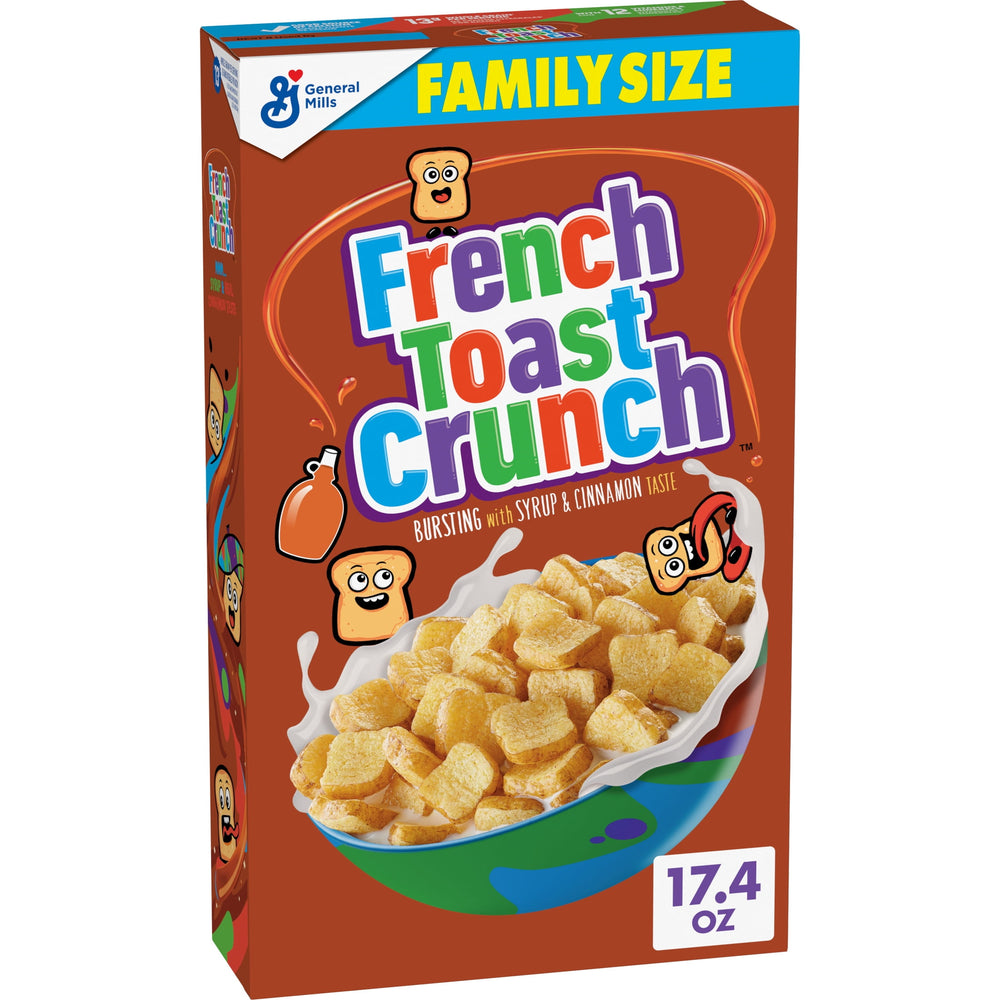 French Toast Crunch Syrup and Cinnamon Taste · Cereal · 493 g · tamaño familiar