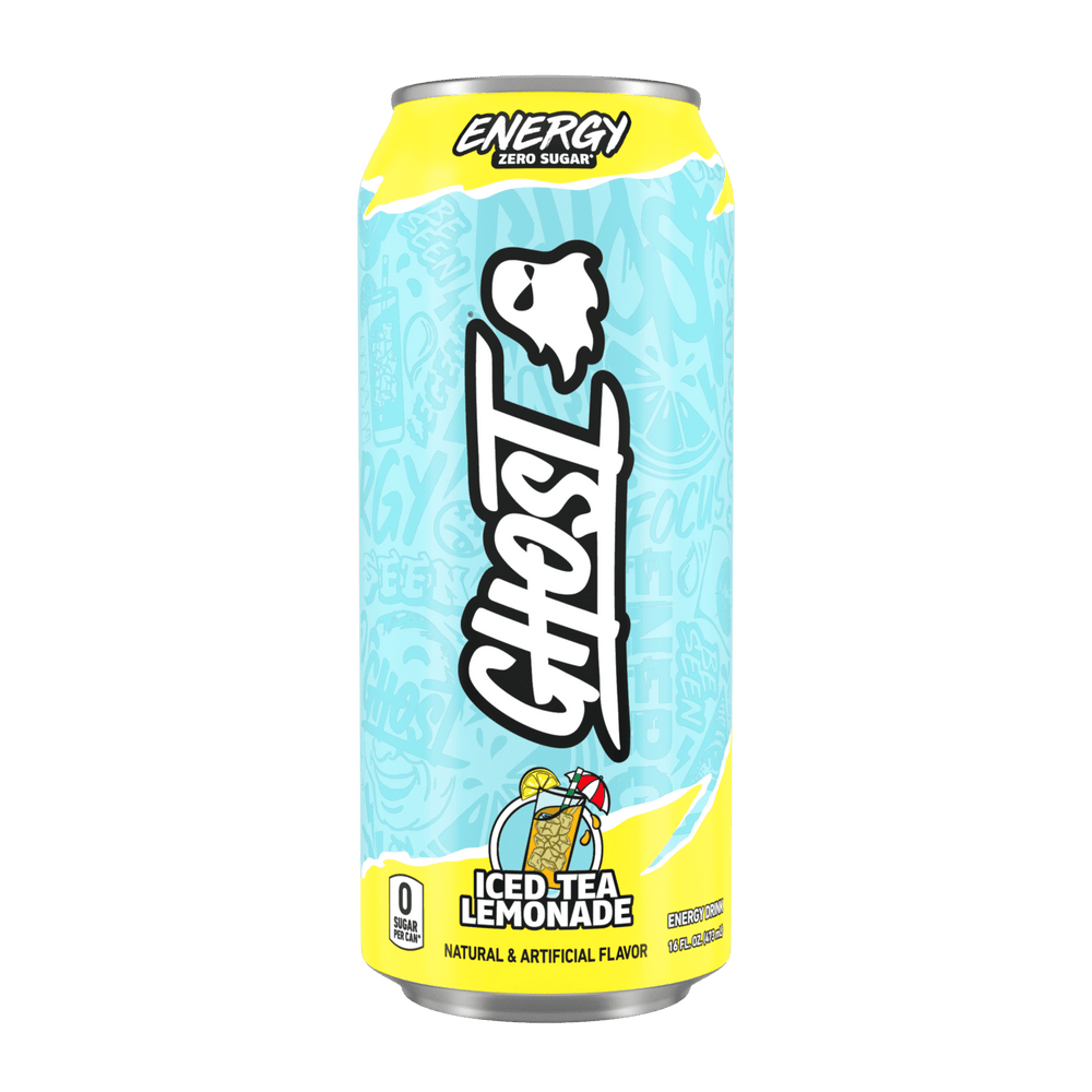 GHOST® ENERGY Iced Tea Lemonade Zero Sugar · Bebida energética · 473 ml · lata