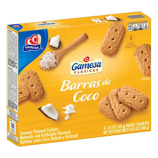 Gamesa Barras De Coco Coconut · Galletas · 405 g · caja