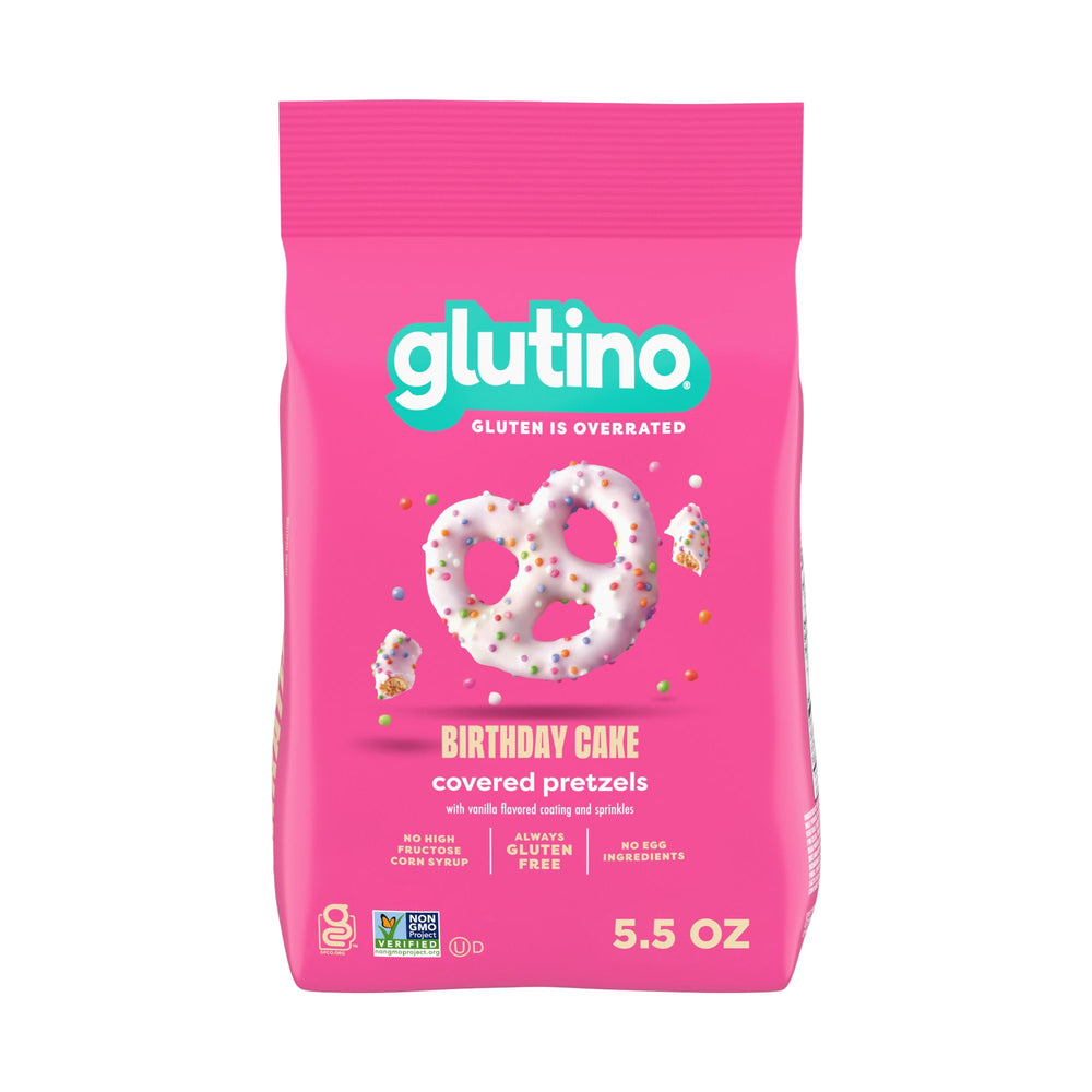 Glutino Birthday Cake Pretzel Twists sin gluten · Pretzels · 156 g