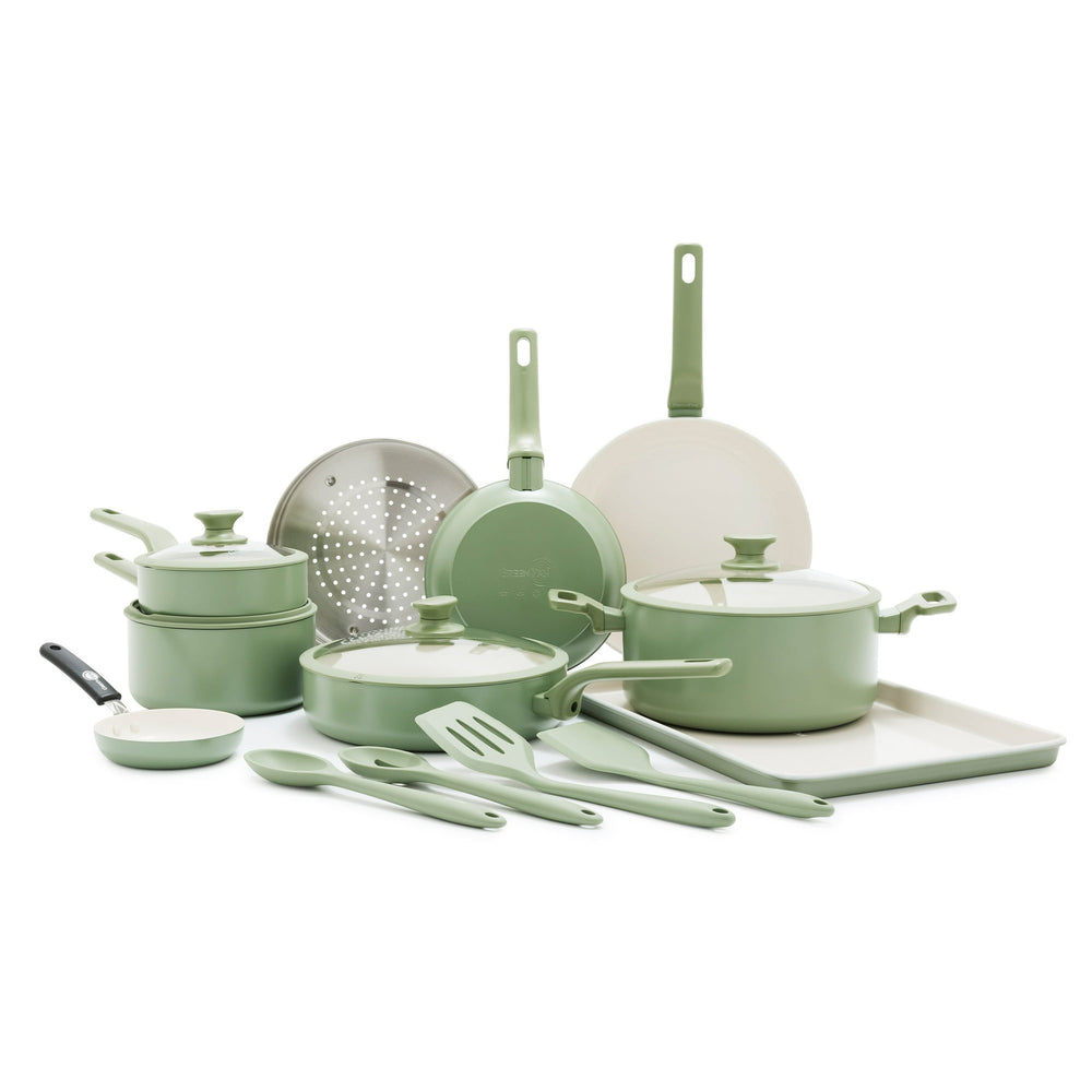 GreenPan Essence · Batería de cocina · 17 piezas