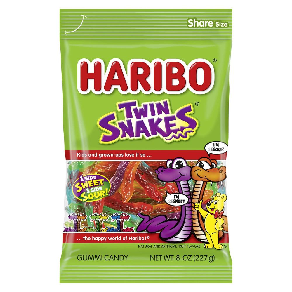 HARIBO Twin Snakes Original Sweet and Sour · Gomitas · 227 g