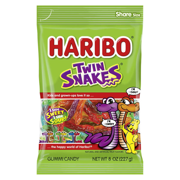 HARIBO Twin Snakes Original Sweet and Sour · Gomitas · 227 g