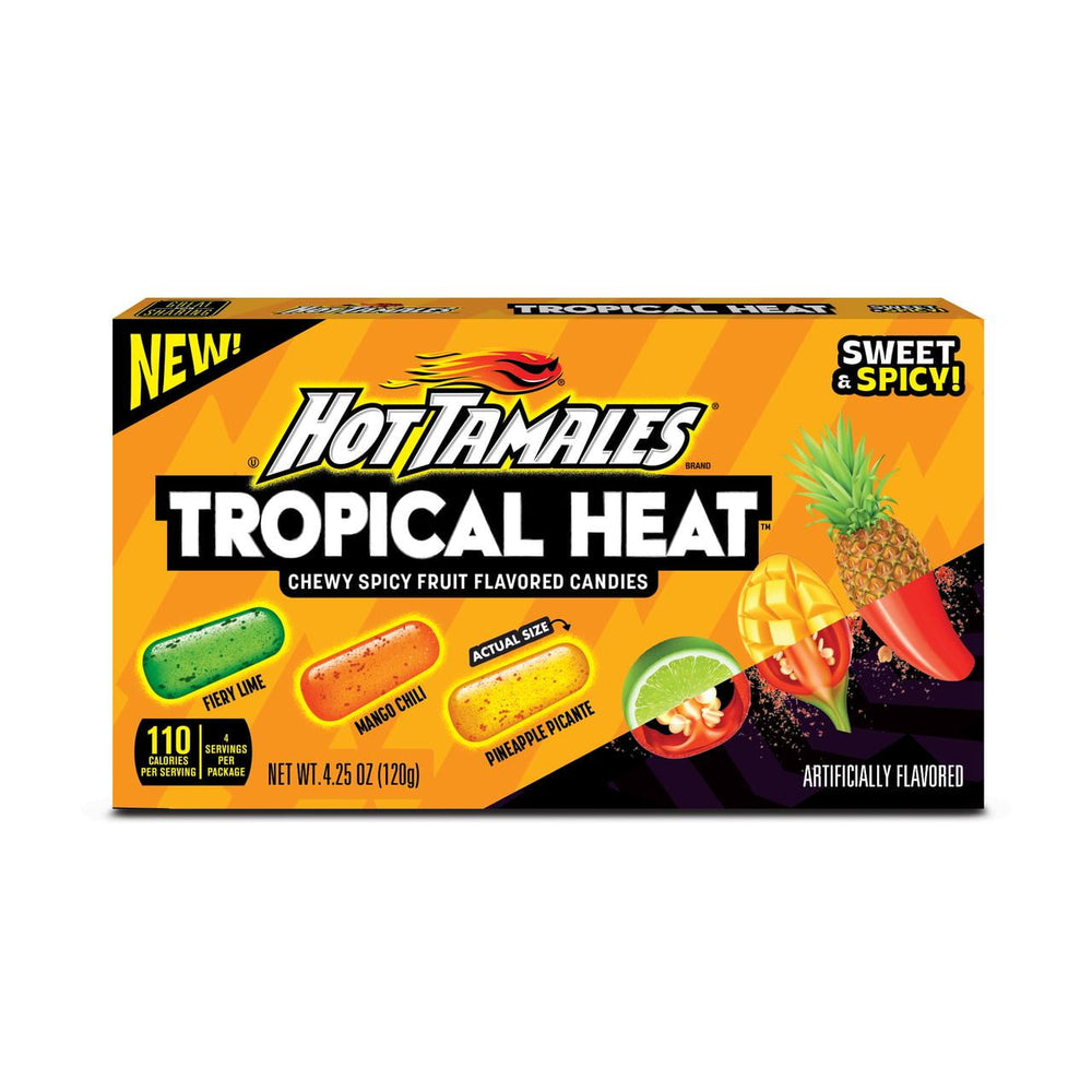HOT TAMALES Tropical Heat · Dulce · 120 g · caja