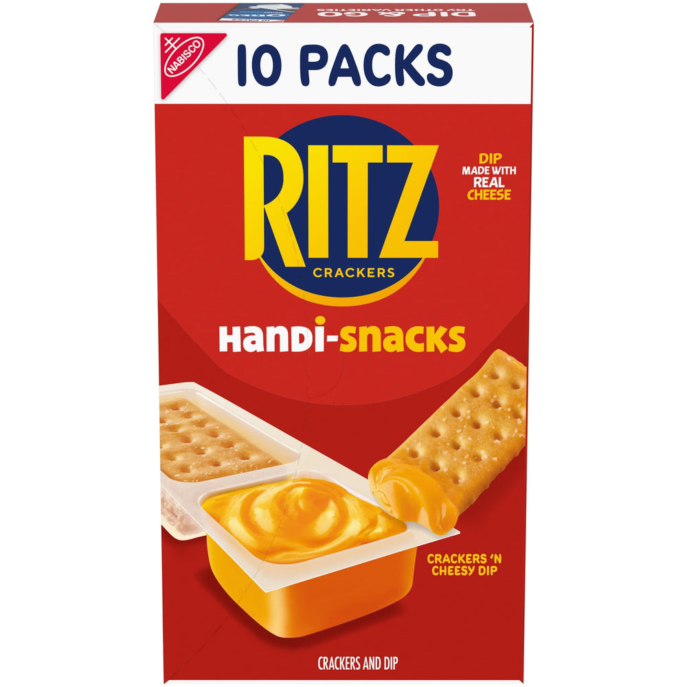 Handi- RITZ 'N Cheesy Dip Packs 10 · Galletas saladas · 10 sobres