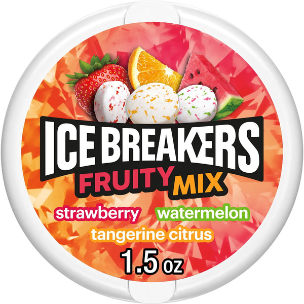 Ice Breakers Fruity Mix ed Puck · Chicles y mentas · 43 g