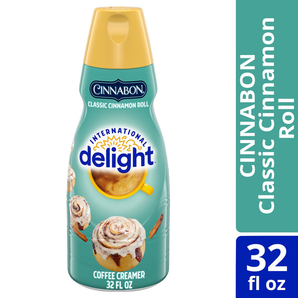 International Delight Cinnabon · Crema para café · 946 ml · botella