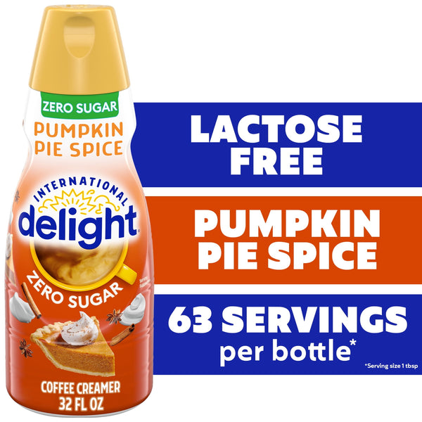 International Delight Zero Sugar Pumpkin Pie Spice · Crema de café · 946 ml