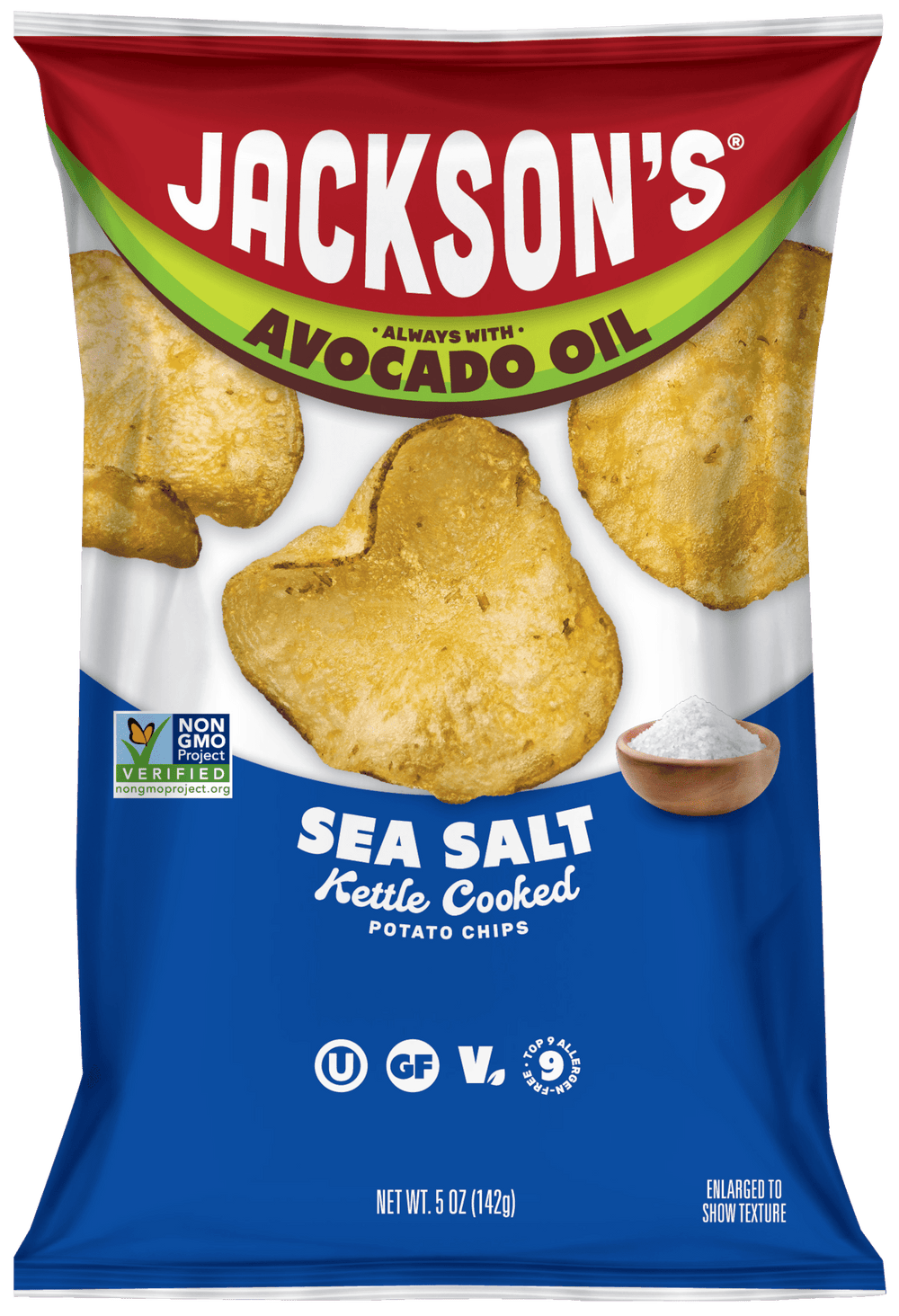 Jackson’s Classic Potato with Sea Salt Avocado Oil · Papas · 142 g