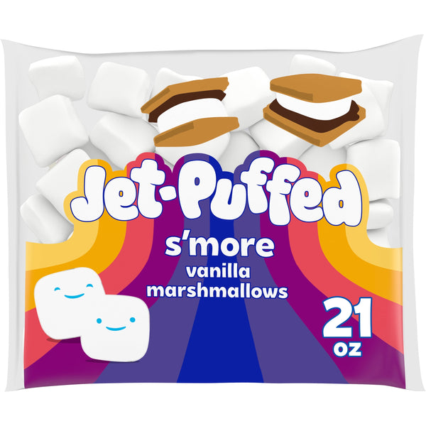 Jet-Puffed S'more Vanilla · Malvaviscos · 595 g · bolsa