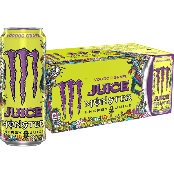 Monster Juice Voodoo Grape · Bebida energética · 7.1 L (15 latas)