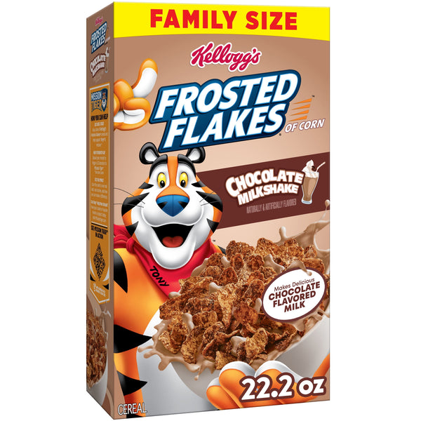 Kellogg's Frosted Flakes Chocolate Milkshake Kids · Cereal · 629 g · tamaño familiar