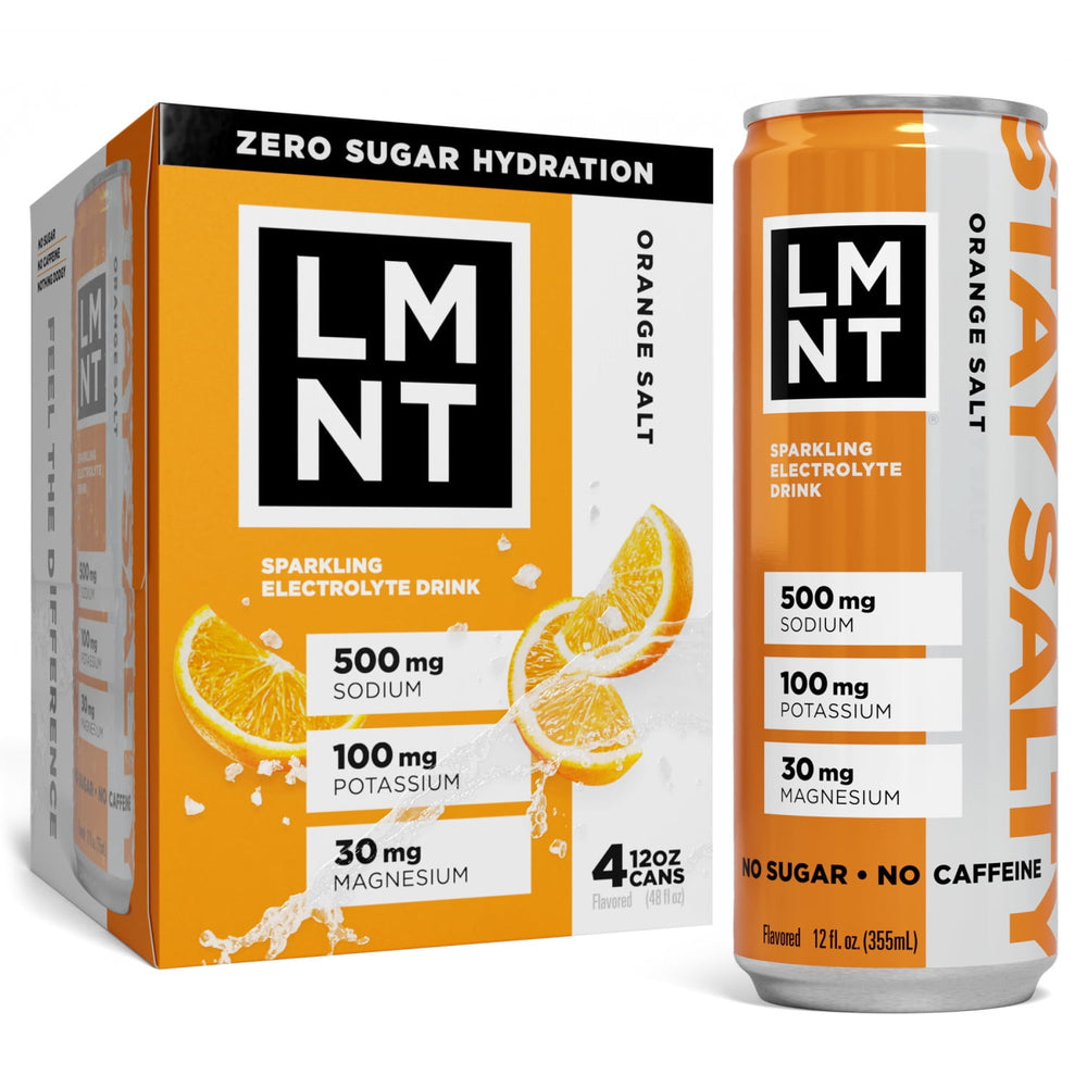 LMNT Orange Salt · Bebida electrolítica · 4 x 355 ml