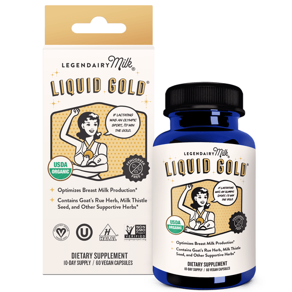 Legendairy Milk Liquid Gold · Suplemento de lactancia · 60 cápsulas