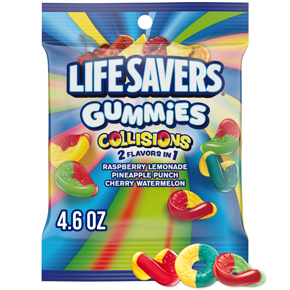 Life Savers Collisions Fruit · Caramelos · 130 g · bolsa