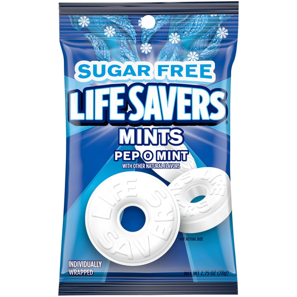 Life Savers Pep-O-Mint sin azúcar · Caramelos · 78 g · bolsa