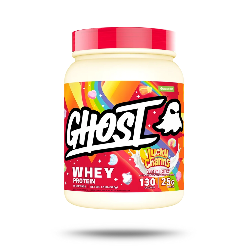 GHOST Whey Protein Lucky Charms Cereal Milk · Proteína en polvo · 525 g (15 porciones)