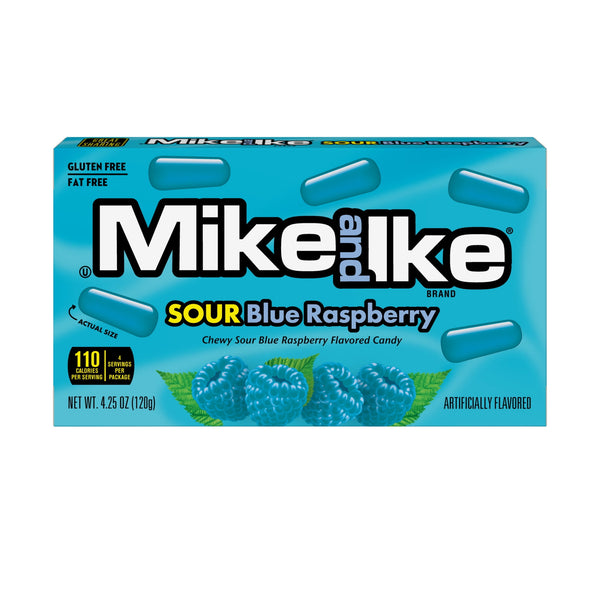 MIKE AND IKE Sour Blue Raspberry · Caramelos ácidos · 120 g