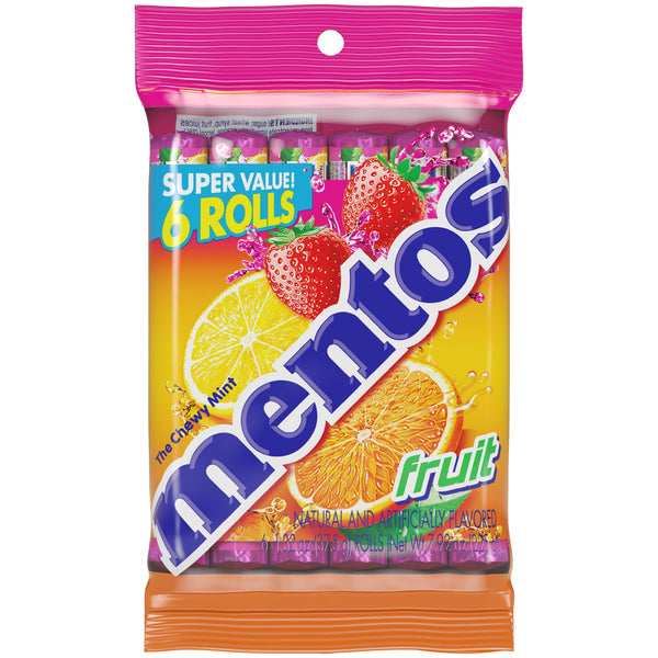 Mentos Assorted Fruit Mint Roll · Chicles y mentas · 37 g