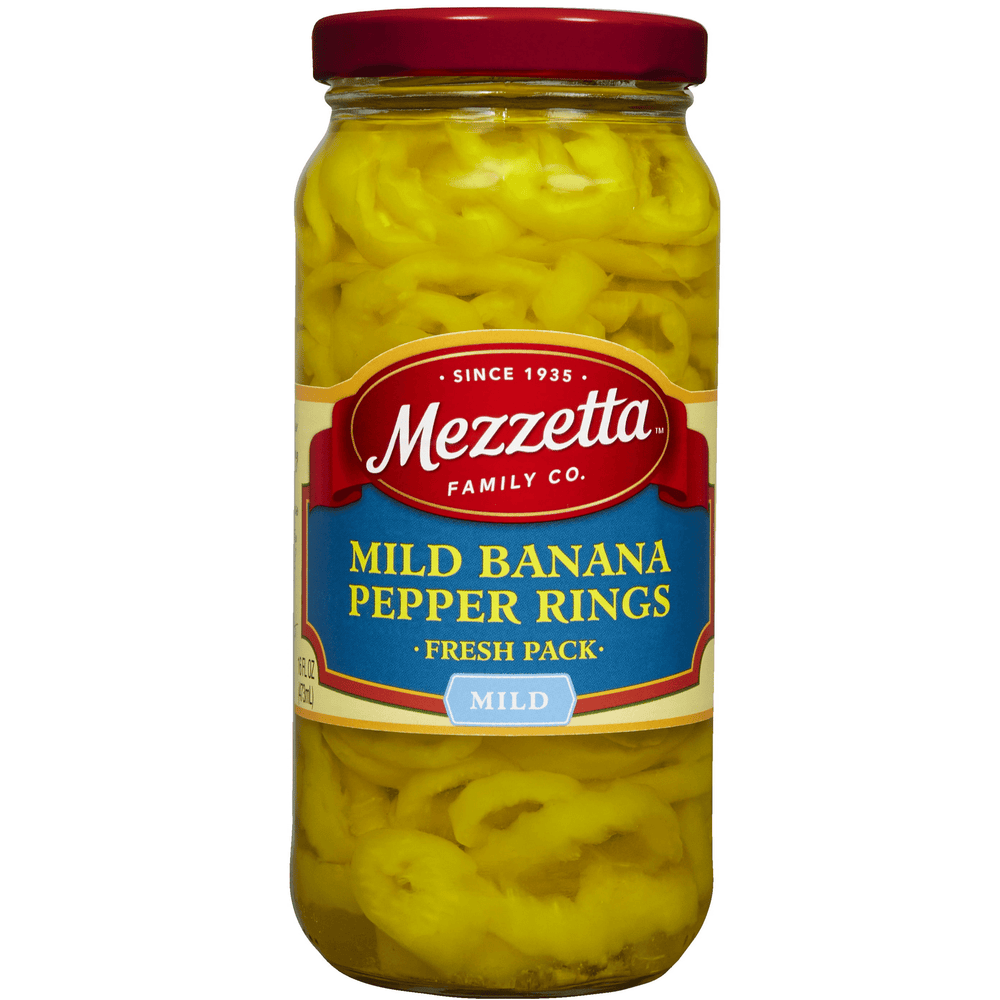 Mezzetta Aros de Chile Banana Suave · Encurtido · 473 ml