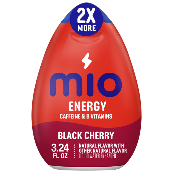 MiO Energy Black Cherry sin azúcar · Polvo para agua · 96 ml · botella