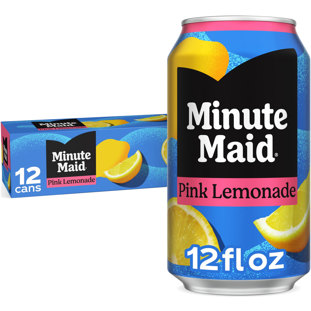 Minute Maid Pink Lemonade · Bebida · 12 latas de 355 ml