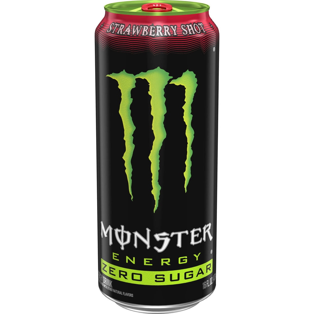 Monster Energy Strawberry Shot Zero Sugar · Bebida energética · 473 ml · lata