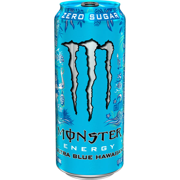 Monster Energy Ultra Blue Hawaiian Zero Sugar · Bebida energética · 473 ml