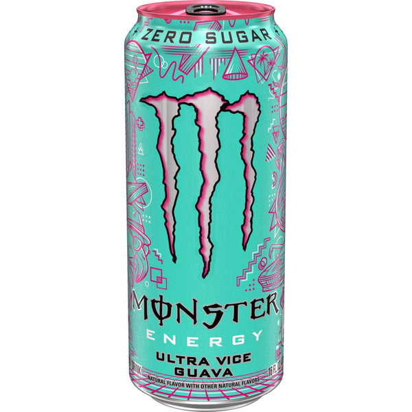 Monster Energy Ultra Vice Guava Zero Sugar · Bebida energética · 473 ml
