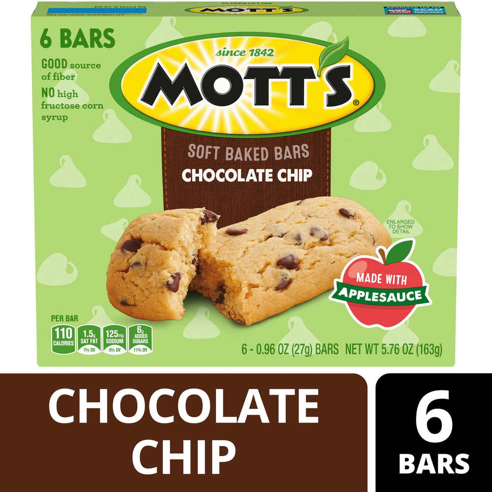 Mott's Chocolate Chip · Galletas · 6 pzas de 163 g