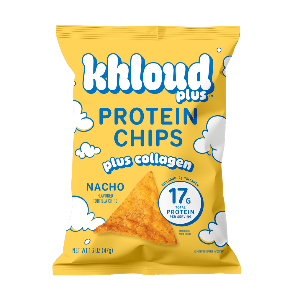 Khloud Plus Nacho · Tortillas de proteína con colágeno · 47 g