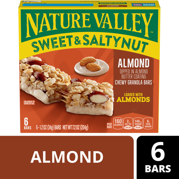Nature Valley Sweet and Salty Nut Almond · Barras · 6 barras de 204 g