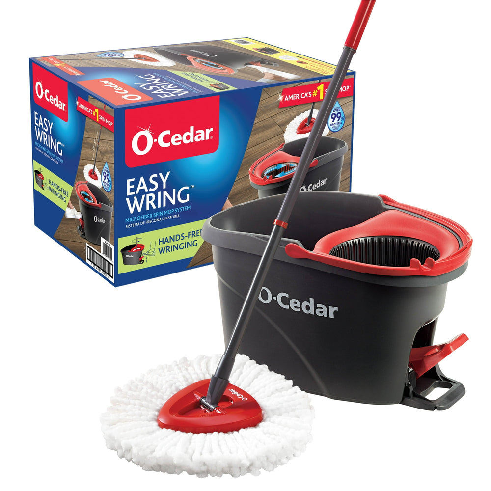 O-Cedar EasyWring · Sistema de trapeador giratorio · Juego completo