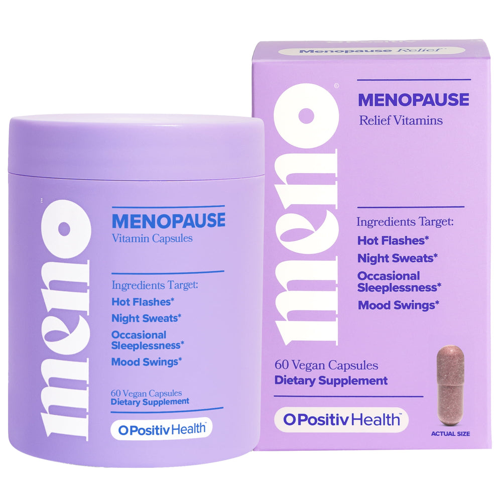 O Positiv MENO · Vitaminas para menopausia · 60 cápsulas