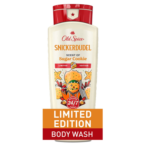 Old Spice Snickerdudel Holiday · Gel de baño para hombre · 473 ml